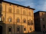 Sienna golden light on Plaster walls